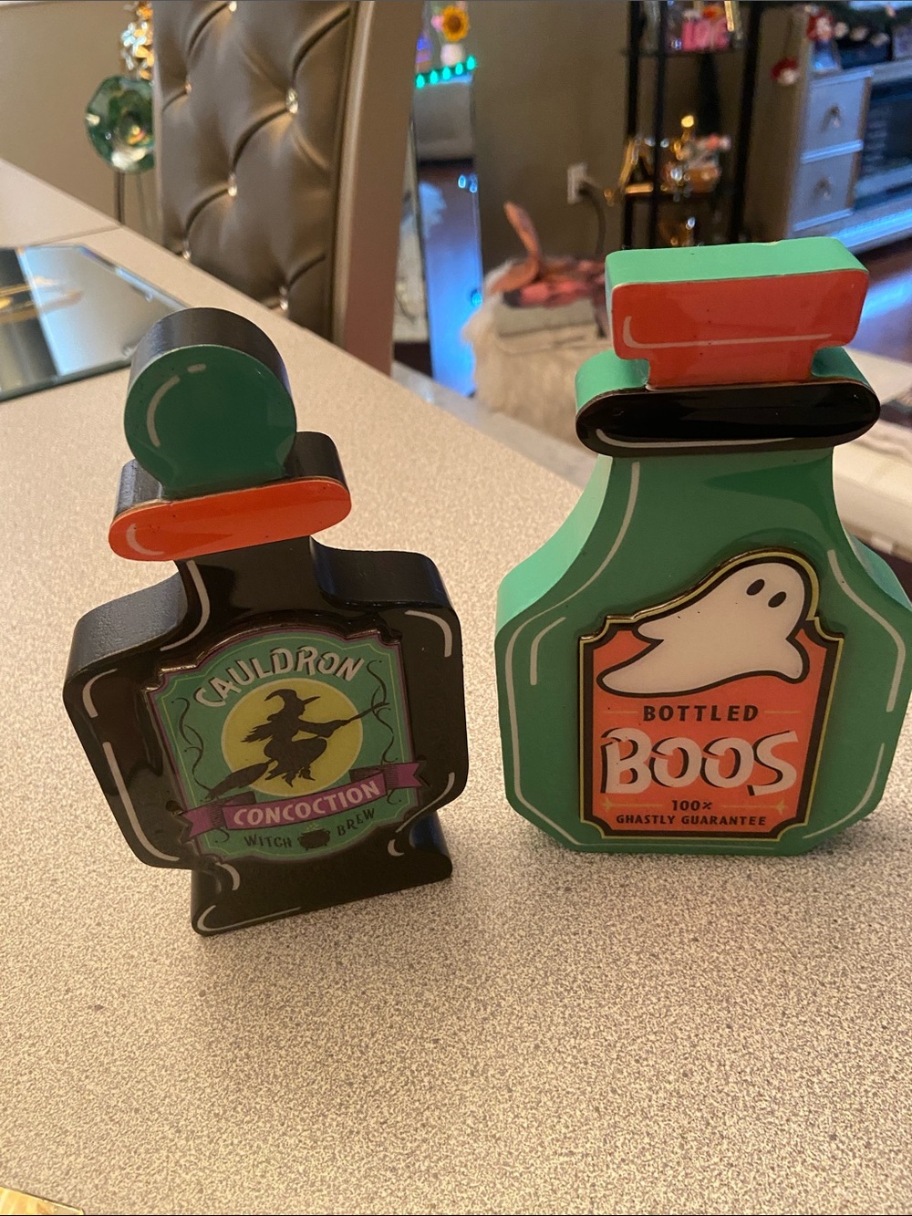 Halloween Potion Bottle Green and Black